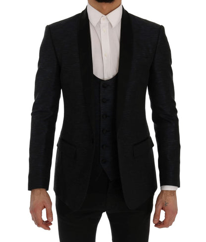 Dolce & Gabbana Men's Blue MARTINI Slim 2 Piece Blazer