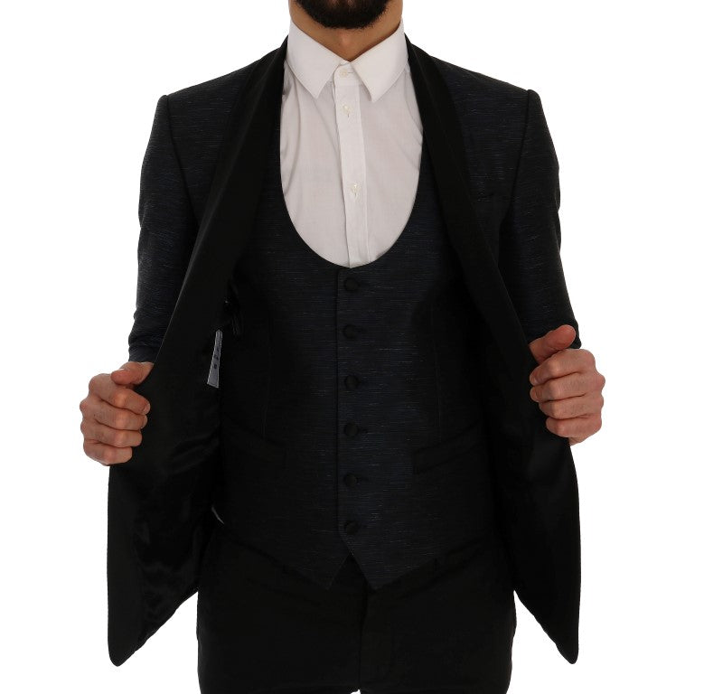 Dolce & Gabbana Men's Blue MARTINI Slim 2 Piece Blazer