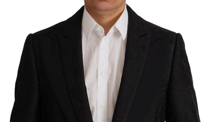 Dolce & Gabbana Men's Black Polyester Formal 2 Piece MARTINI Suit