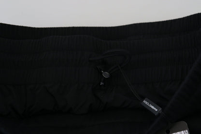Dolce & Gabbana Men's Black Cotton Bermuda Cargo Shorts