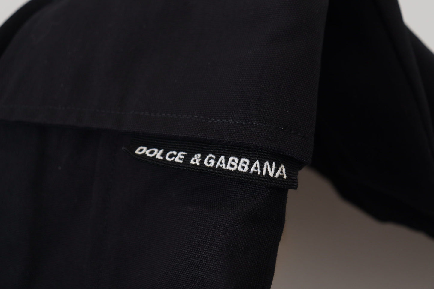 Dolce & Gabbana Men's Black Cotton Bermuda Cargo Shorts