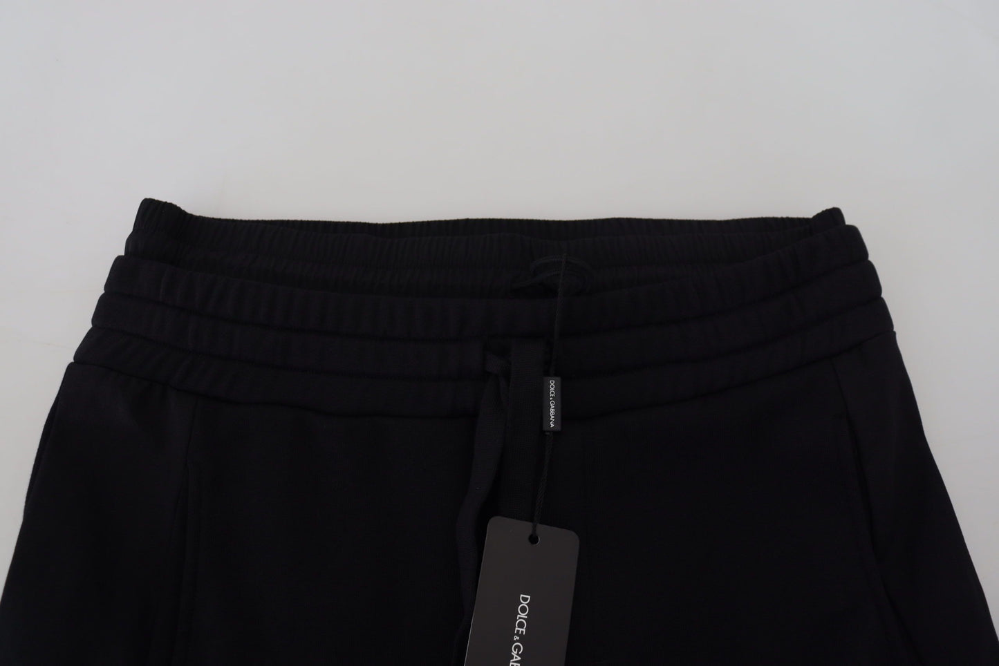 Dolce & Gabbana Men's Black Cotton Bermuda Cargo Shorts