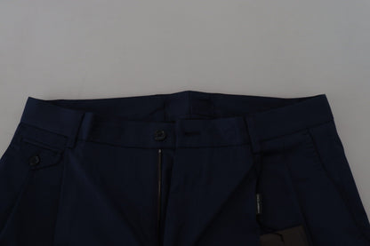 Dolce & Gabbana Men's Blue Chinos Cotton Stretch Casual Shorts