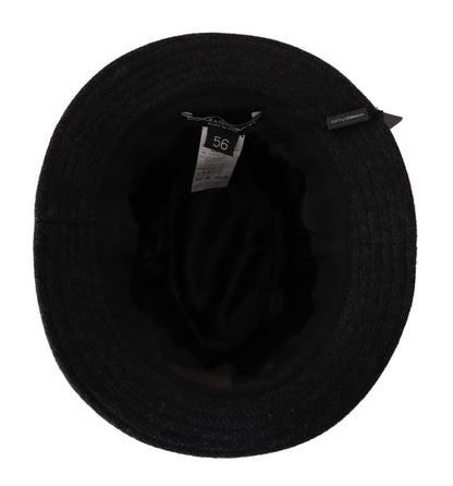 Gray Virgin Wool Logo Fedora Trilby Cappello Hat