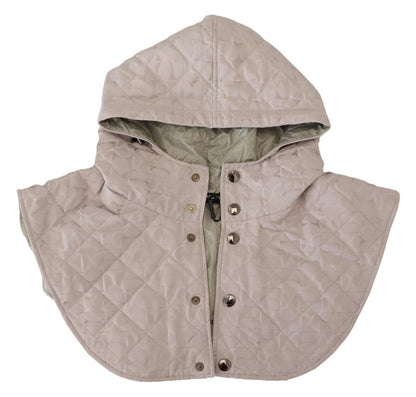 Dolce & Gabbana White Quilted Whole Head Wrap One Size Nylon Hat