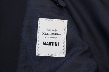 Dolce & Gabbana Men's Dark Blue Wool Single Breasted MARTINI Blazer