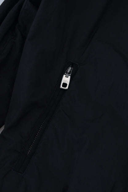 Dolce & Gabbana Men's Black Nylon Logo Bomber Zipper Jacket