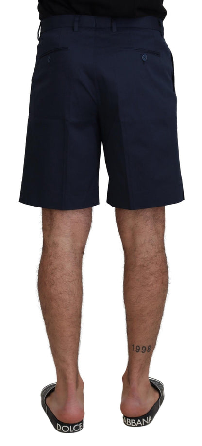 Dolce & Gabbana Men's Blue Chinos Cotton Stretch Casual Shorts