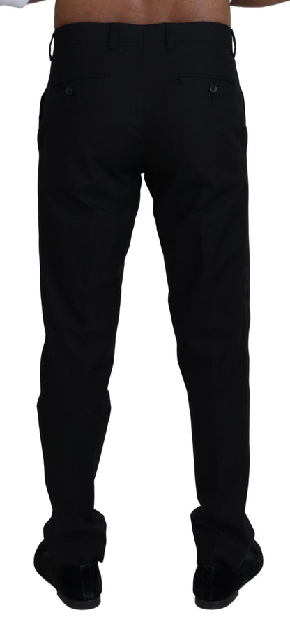Dolce & Gabbana Men's Black Chino Formal Cotton Pants