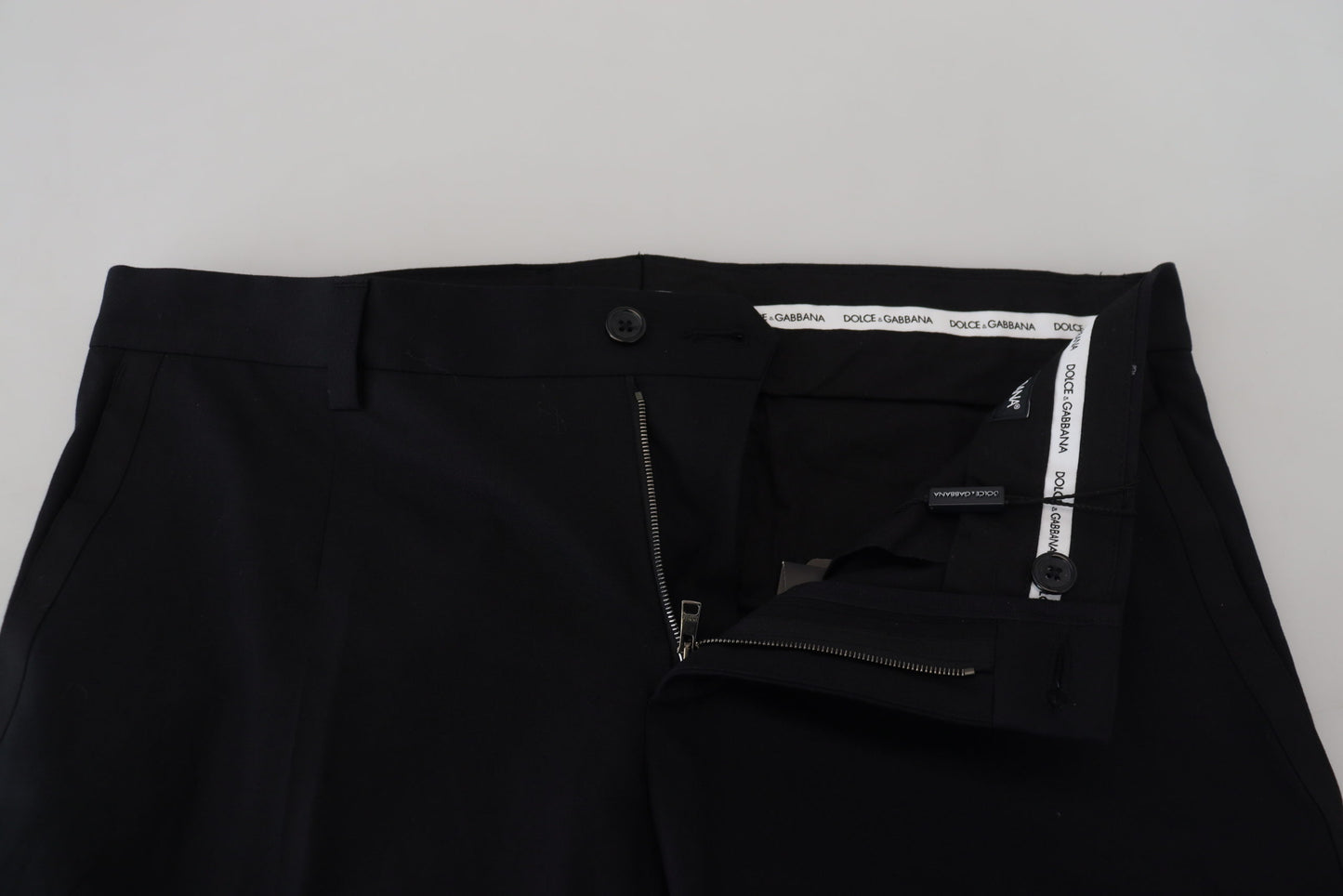 Dolce & Gabbana Men's Black Chino Formal Cotton Pants