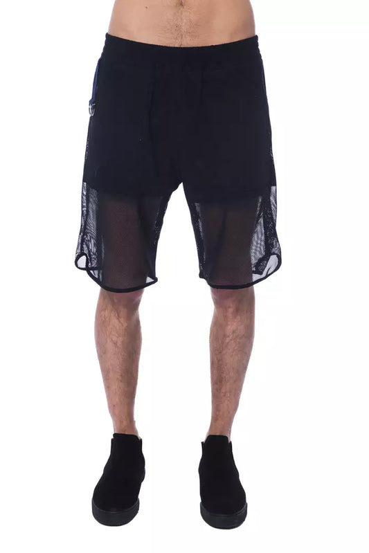 Nicolo Tonetto Black Polyester Men Shorts