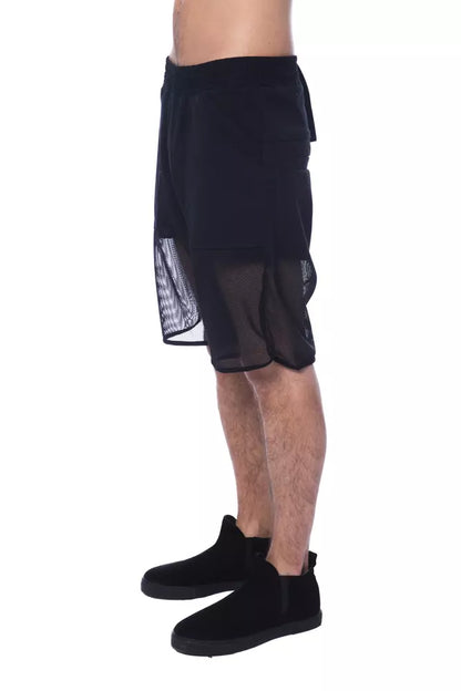 Nicolo Tonetto Black Polyester Men Shorts
