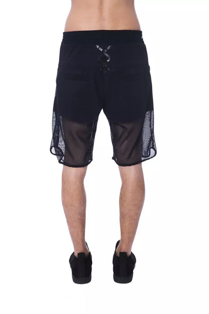 Nicolo Tonetto Black Polyester Men Shorts