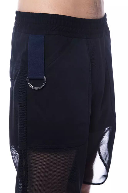 Nicolo Tonetto Black Polyester Men Shorts