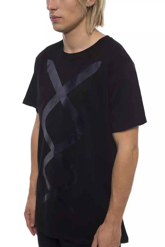 Nicolo Tonetto Men's Black Cotton T-Shirt
