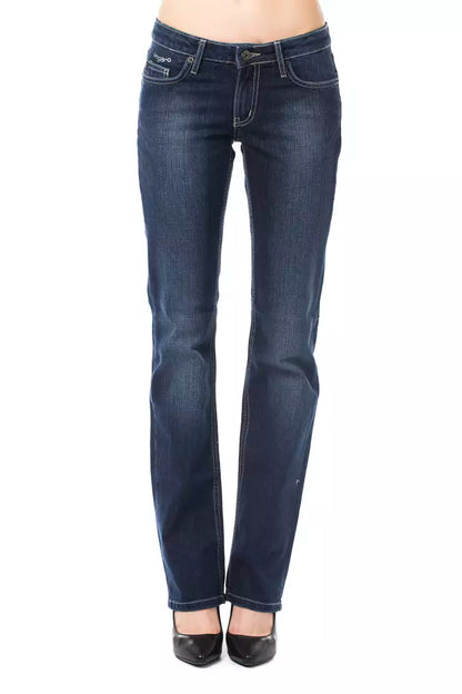 Blue Cotton Regular Fit Jeans