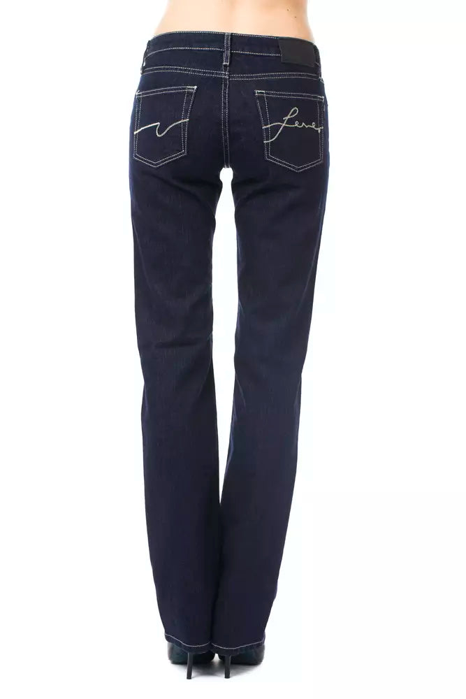 Blue Cotton Regular Fit Jeans