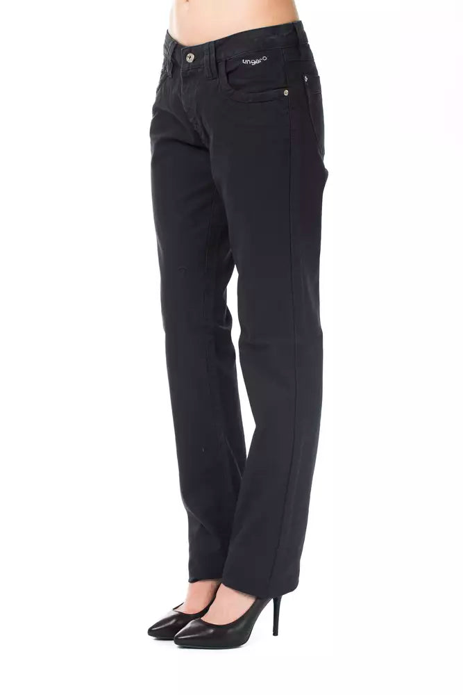 Blue Cotton Regular Fit Jeans