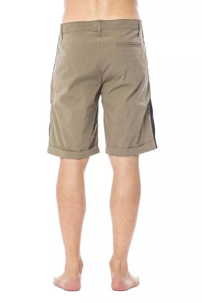 Verri Men's Army Khaki Cotton Bermuda Shorts
