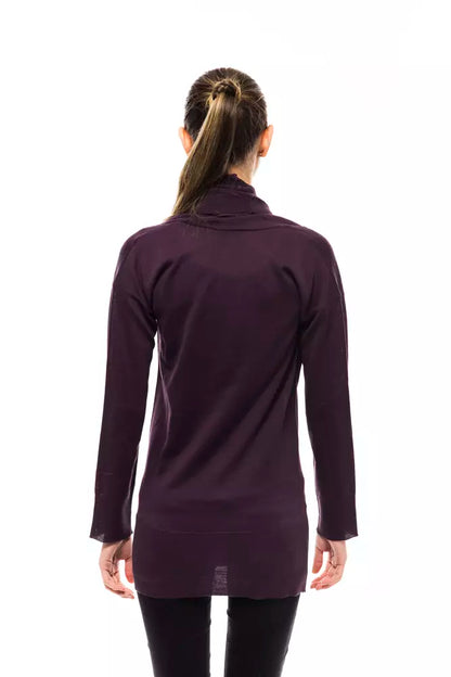Montana Blu Women's Purple Wool High Collar Sweater