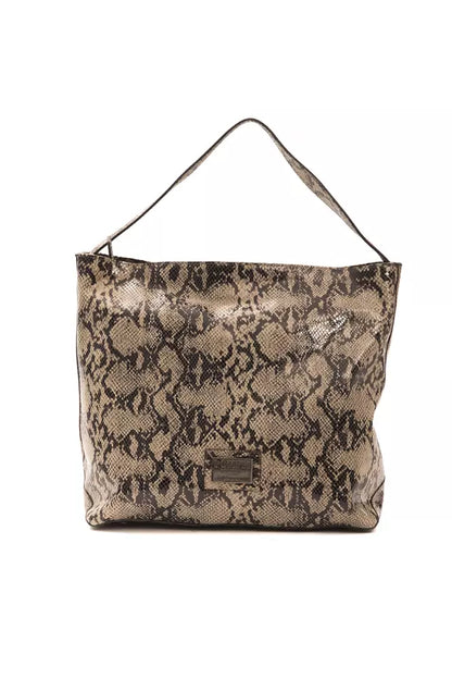 Small 2-in-1 Shoulder & Crossbody Bag by Pompei Donatella for women in python leather brown & print features a effortless chic silhouette with a secure , ample , and versatile crossbody-strap, shoulder-strap & adjustable-strap for a effortless chic finish.