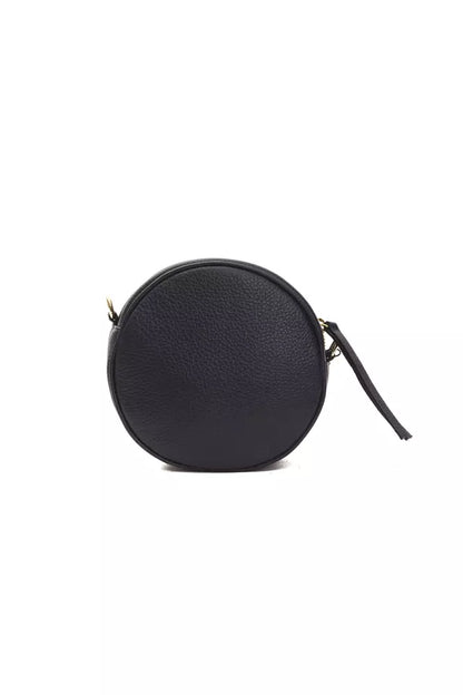Small Crossbody Oval Handbag by Pompei Donatella for women in leather gray features an versatile silhouette, showcasing a secure and versatile built-in-compartments with versatile crossbody-strap for a versatile finish.