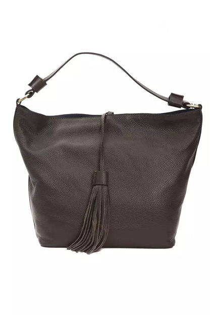 Shoulder Bag by Pompei Donatella for women in leather brown features a effortless sophistication silhouette, secured by a with ample and versatile shoulder-strap, adjustable-strap & detachable-strap for a effortless sophistication finish.