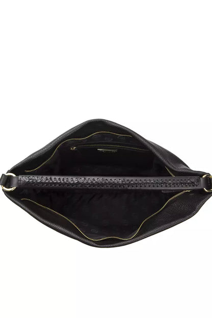 Shoulder Bag by Pompei Donatella for women in leather black & print features a effortless chic silhouette with a secure , ample , and versatile shoulder-strap & adjustable-strap for a effortless chic finish.