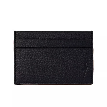 Cardholder Wallet by Neil Barrett for men in leather black showcases a refined silhouette, artfully capturing the essence of the refined Leather Cardholder Wallet design with functional card-organization.