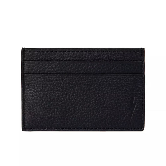 Cardholder Wallet by Neil Barrett for men in leather black showcases a refined silhouette, artfully capturing the essence of the refined Leather Cardholder Wallet design with functional card-organization.