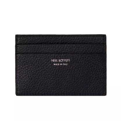 Cardholder Wallet by Neil Barrett for men in leather black features a streamlined silhouette, showcasing the streamlined Leather Cardholder Wallet design with sophisticated card-organization for a premium look.