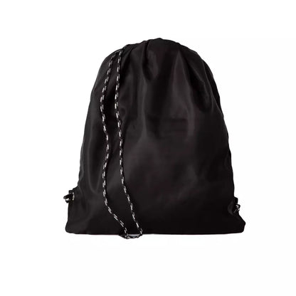 Drawstring Backpack by Neil Barrett for men in nylon black features a architectural Nylon Drawstring Backpack design with a secure drawstring, ample , and versatile backpack-strap for a architectural finish.