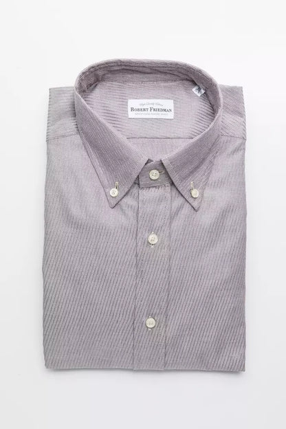 Robert Friedman Men's Beige Cotton Shirt