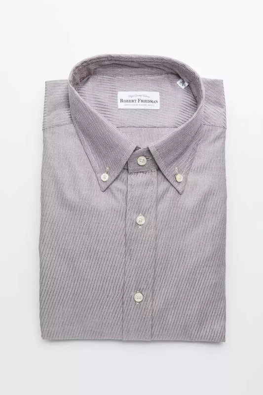 Robert Friedman Men's Beige Cotton Shirt
