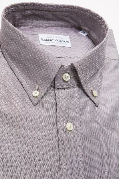 Robert Friedman Men's Beige Cotton Shirt