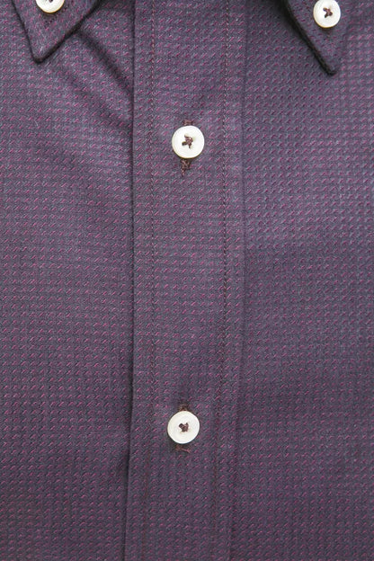 Robert Friedman Men's Black Cotton Shirt