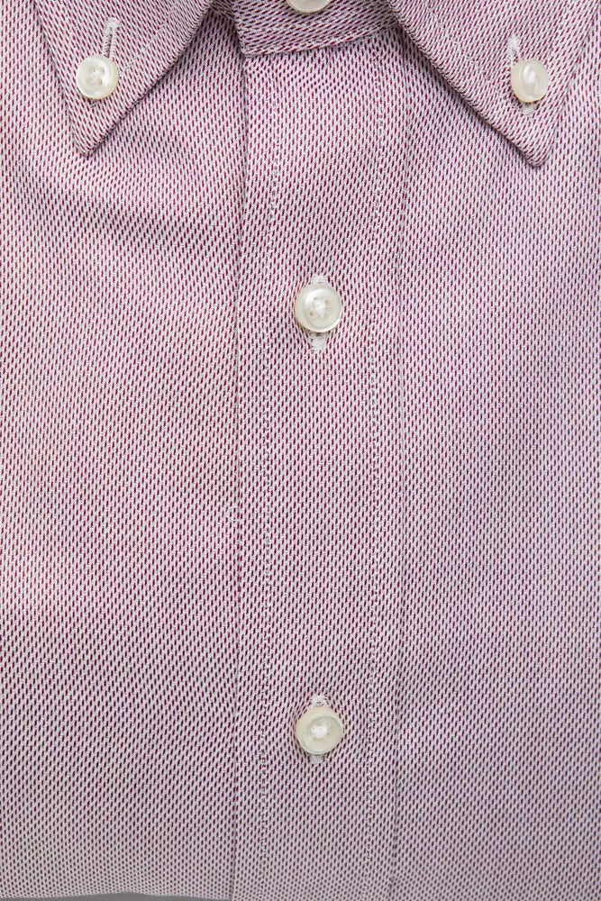 Robert Friedman Men's Red Cotton Shirt