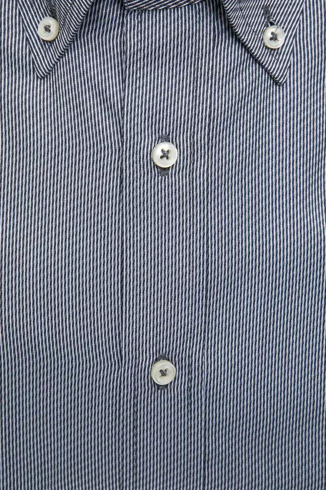 Robert Friedman Men's Blue Cotton Shirt
