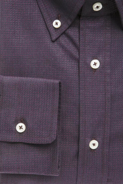 Robert Friedman Men's Black Cotton Shirt