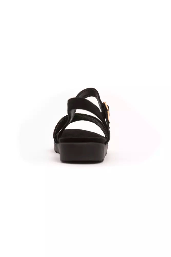 Péché Originel Gold Rhinestone Low Sandals