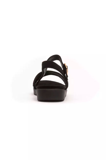 Péché Originel Gold Rhinestone Low Sandals