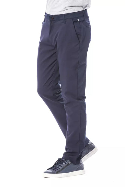 Verri Men's Blue Polyester Pants