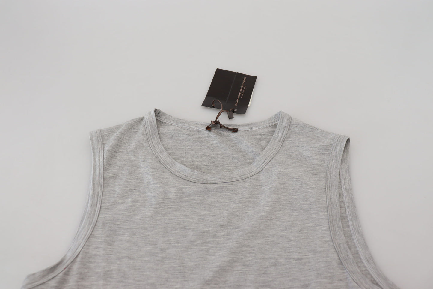 Ermanno Scervino Men's Grey Sleeveless Men Pullover T-shirt