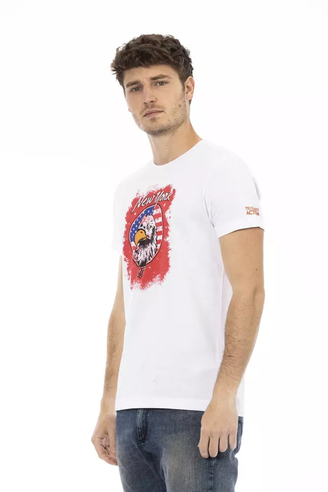 Trussardi Action Men's White Cotton T-Shirt