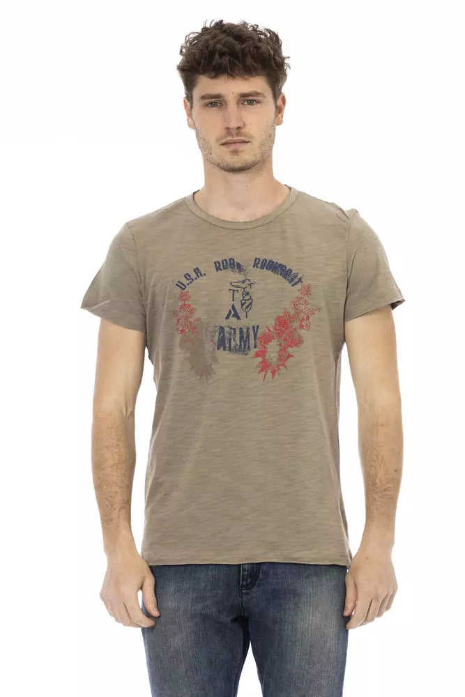 Trussardi Action Men's Green Cotton T-Shirt