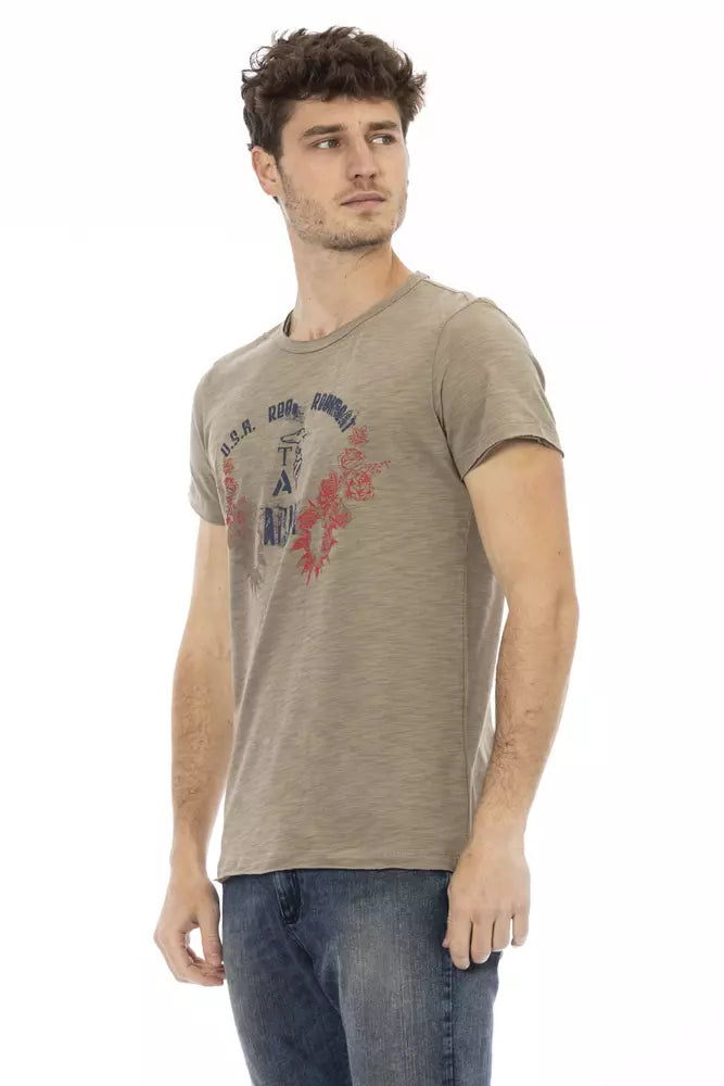 Trussardi Action Men's Green Cotton T-Shirt