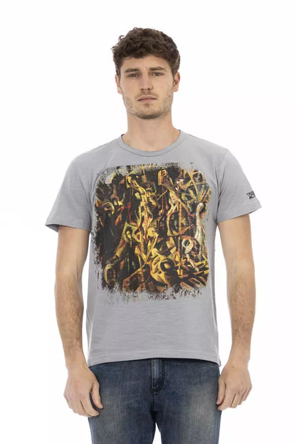 Trussardi Action Men's Grey Cotton T-Shirt