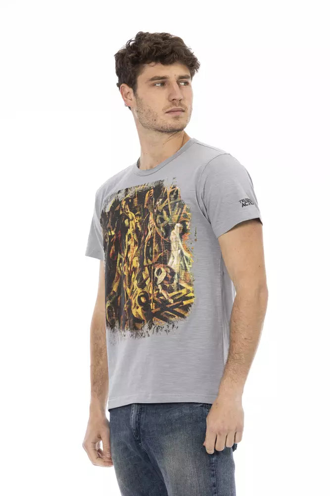 Trussardi Action Men's Grey Cotton T-Shirt