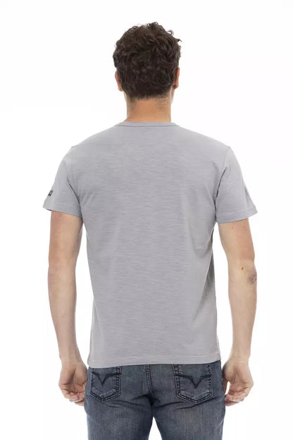 Trussardi Action Men's Grey Cotton T-Shirt