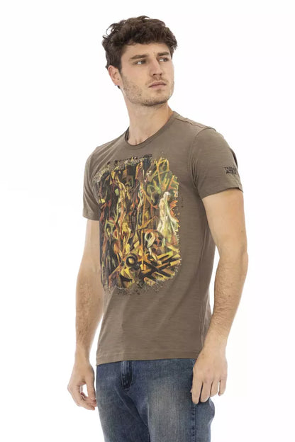 Trussardi Action Men's Brown Cotton T-Shirt